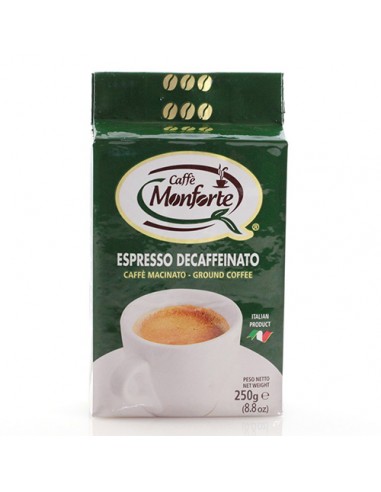 Espresso molido descafeinado 250 gr Caffè Monforte