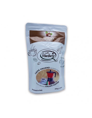 Gemahlener Haselnusskaffee 200 gr Caffè Monforte