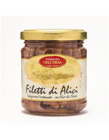 Filetti di Alici in Olio di Oliva 200 gr F.Mattina e C