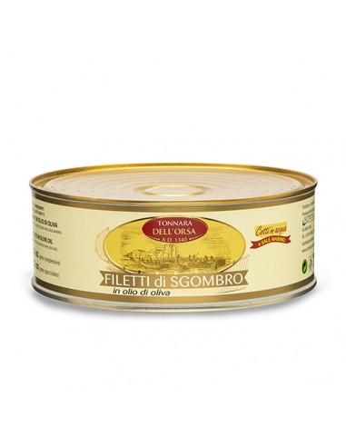 Filetti di Sgombro in Olio d Oliva 2,5 kg F.Mattina e C