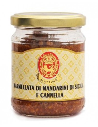 Marmellata Di Mandarini Di Sicilia e Cannella 200 gr F. Mattina