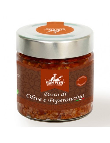 Olive and chilli pepper paté 200 gr Don Vito