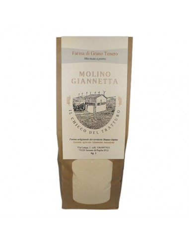 Farina di Grano Tenero 1 kg Molino Giannetta