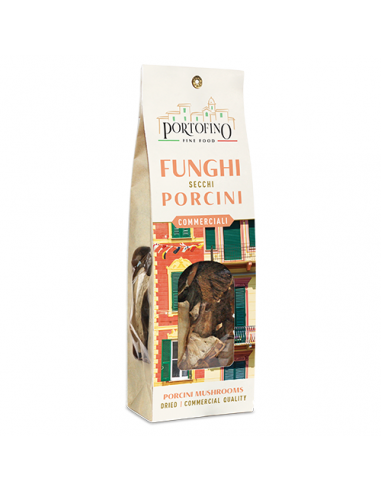 Dried Porcini Mushrooms Commerciali 80 gr paper bag Portofino