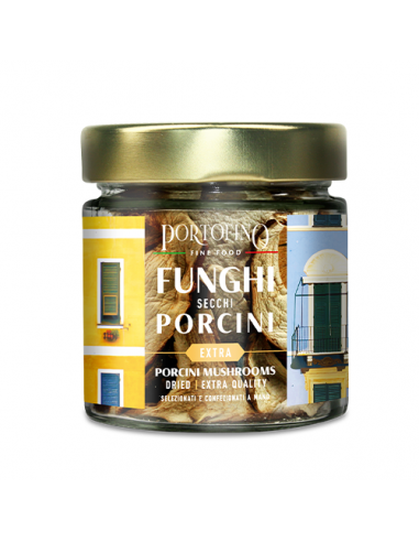 Funghi Secchi Porcini Extra 15 gr vaso vetro Portofino