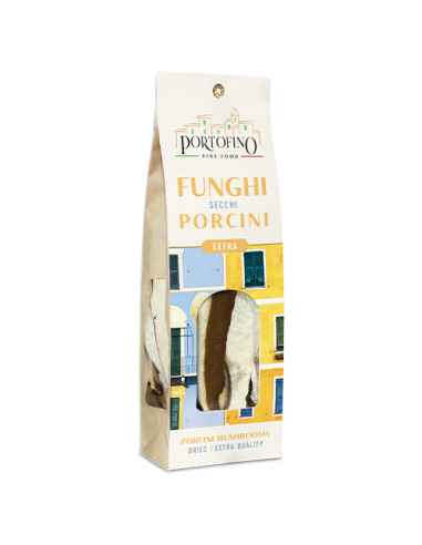 Dried Porcini Mushrooms Extra 40 gr paper bag Portofino