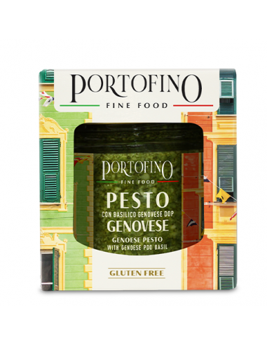 Pesto génois 100 gr vase en verre avec étui Portofino