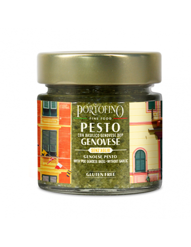 Pesto Genovese Senza Aglio vaso vetro 180 gr Portofino