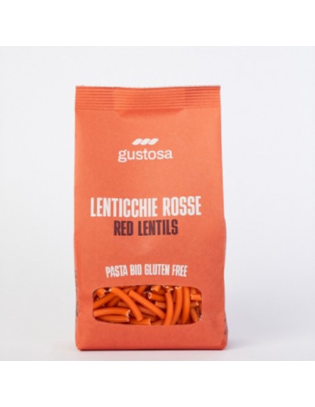 Sedanini 100% Lenticchia Rossa 340 gr Pasta Gustosa