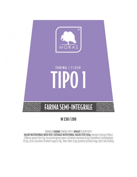 Farina Tipo 1 di Grano Tenero 750 gr Molino Moras