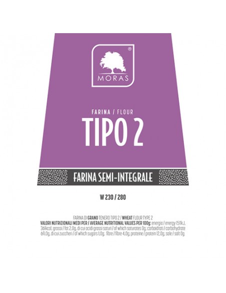 Farina Tipo 2 di Grano Tenero 750 gr Molino Moras