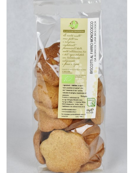 Galletas de espelta ecológicas 200 gr Le Antiche Tradizioni