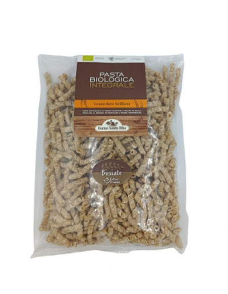 Busiate Organic wholemeal durum wheat semolina pasta 500 gr