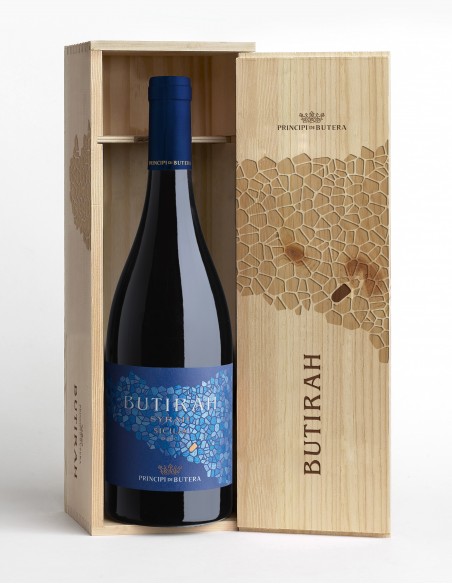 Butirah Syrah ZONIN 1,5 lt Holzkiste Principi di Butera