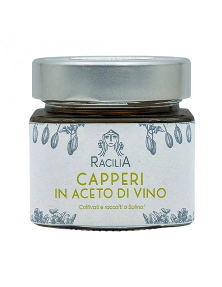 Salina capers in Racilia wine vinegar