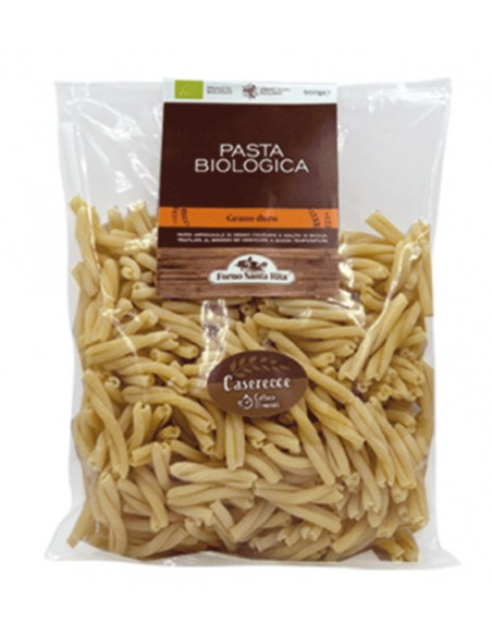 Caserecce Organic durum wheat semolina pasta 500 gr Forno Santa