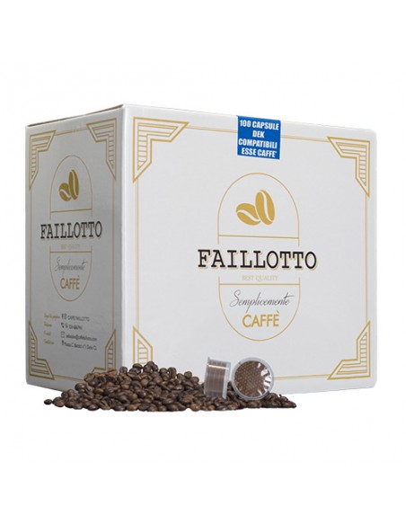 ESSE CAFFE' Compatible Decaffeinated Pack of 100 pcs Faillotto