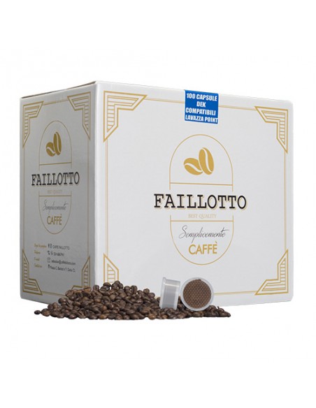 Décaféiné Compatible POINT TIPO ESSE CAFFE' Paquet de 100 pcs