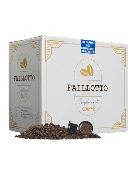 Decaffeinated Compatible UNO SISTEM Pack of 100 pcs Faillotto