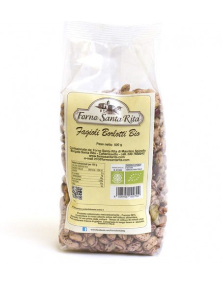 Frijoles Borlotti Ecológicos 500 gr Forno Santa Rita