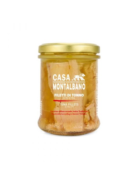 Tuna fillets in olive oil 190 gr Casa Montalbano