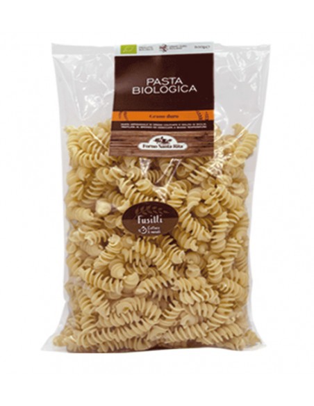 Fusilli Organic durum wheat semolina pasta 500 gr Forno Santa