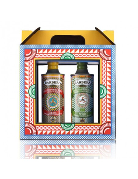 IGP SICILY GIFT BOX FRAME Package with extra virgin olive oil