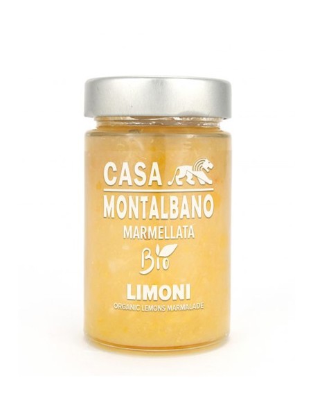 Extra Bio Zitronenmarmelade 220 gr Casa Montalbano