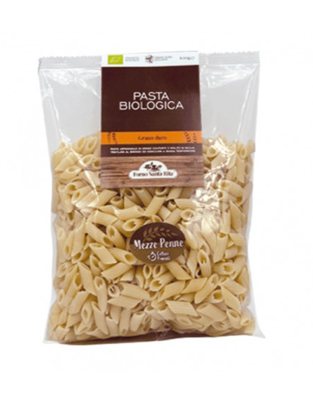 Mezze Penne Pasta de sémola de trigo duro ecológica 500 gr