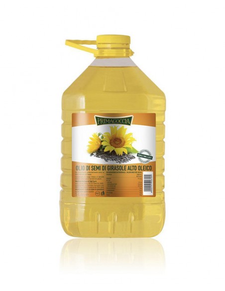 Huile de tournesol à haute teneur en acide oléique Pet 5 lt