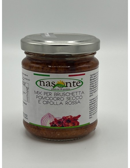 Dried tomato and red onion bruschetta mix 190 gr Nasonte