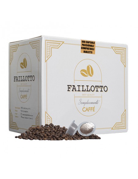 Passionate Compatible BIALETTI Pack of 100 pcs Faillotto