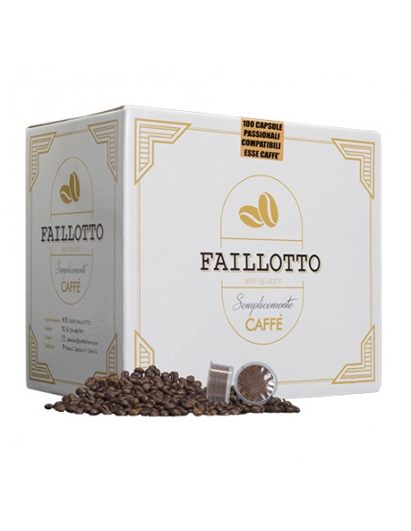 Passionné Compatible ESSE CAFFE' Pack de 100 pcs Faillotto