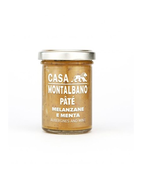 Pâté d'Aubergines et Menthe 90 gr Casa Montalbano