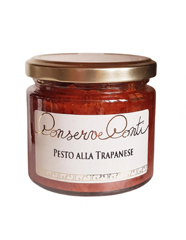 Pesto al estilo Trapani en aceite de oliva virgen extra 190 gr