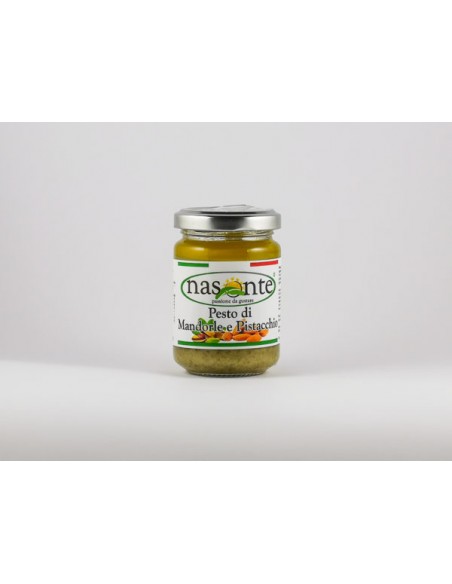 Pesto d'amandes et de pistaches 130 gr Nasonte