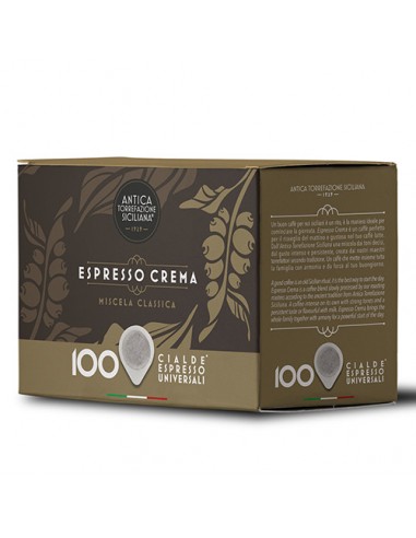 Cápsulas de café con crema espresso 100 pz A T S