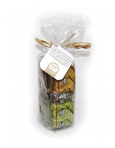 Bag of Almond and Pistachio Croccantini 250 gr Le Cuspidi