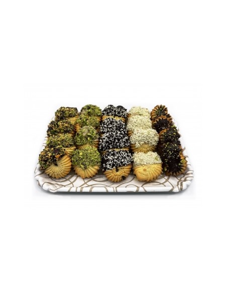 Stuffed Mixed Chocolate and Pistachio Biscuits 500 gr