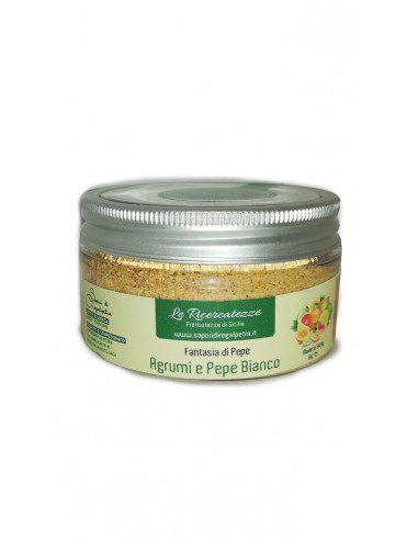 Épices Aromatisées Citron et Poivre Blanc pot 45 gr Sapori di