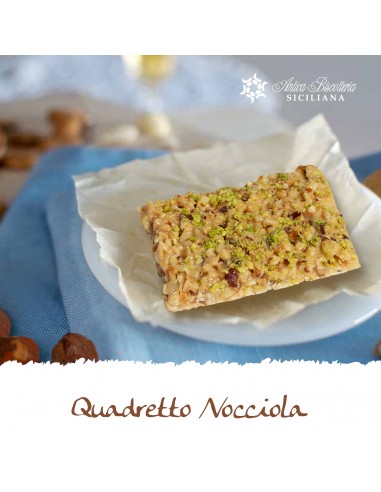 Hazelnut square Packed in a box of 27 pcs Antica Biscotteria