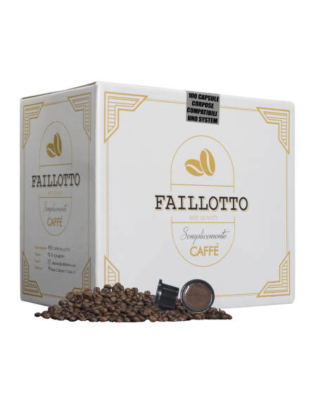 Full-bodied Compatible UNO SISTEM Pack of 100 pcs Faillotto