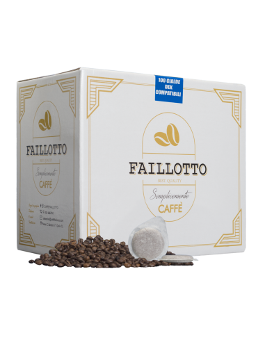 Decaffeinated PODS 44 mm ESE Pack of 100 pcs Faillotto