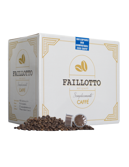 ESSE CAFFE' Descafeinado Compatible Paquete de 100uds Faillotto