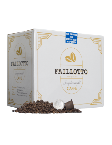 Decaffeinated NESPRESSO compatible Pack of 100 pcs Faillotto