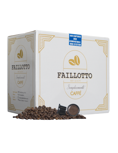 Decaffeinated Compatible UNO SISTEM Pack of 100 pcs Faillotto