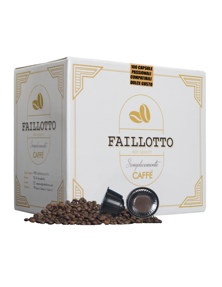 Passionate Compatible DOLCE GUSTO Pack of 100 pcs Faillotto