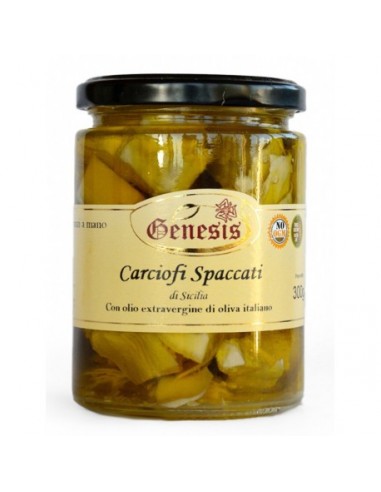 Carciofi spaccati in olio extravergine di oliva 300 gr Genesis