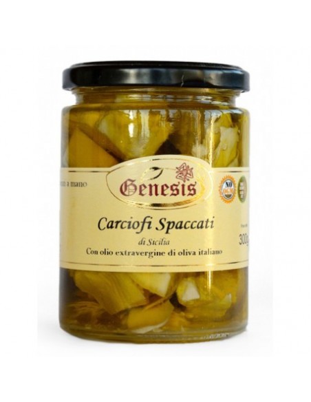 Artichauts fendus à l'huile d'olive extra vierge 300 gr Genesis