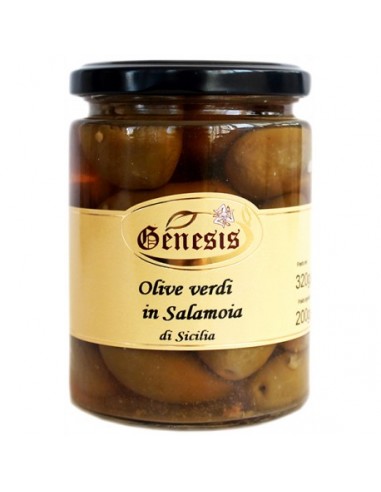 Zerkleinerte grüne Oliven 300 gr Genesis